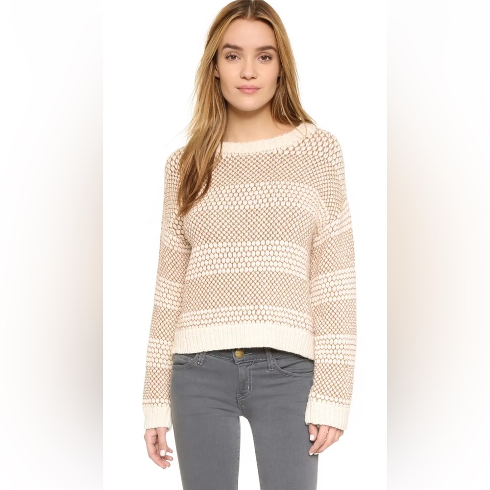 $358 Current/Elliott The Mixed Stitch alpaca Sweater. As seen on celebri…